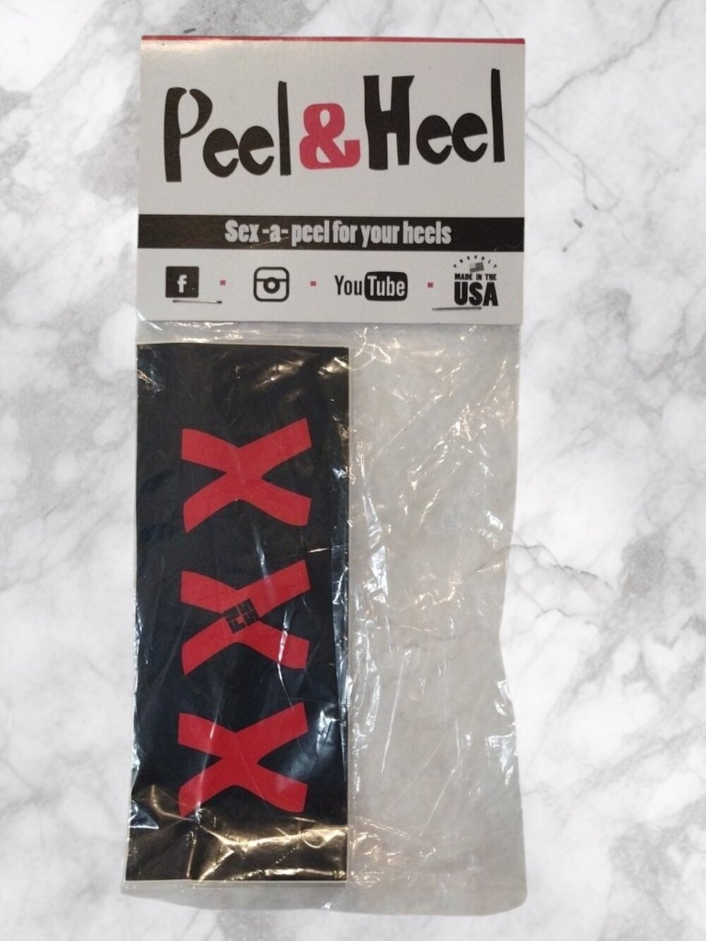 Women’s Red X's Adhesive Heel Decor for Shoe Outsole Accents